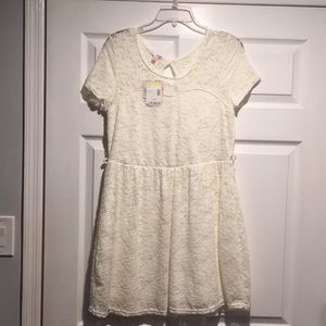 Eggshell/Ivory Lacey Jr Dress